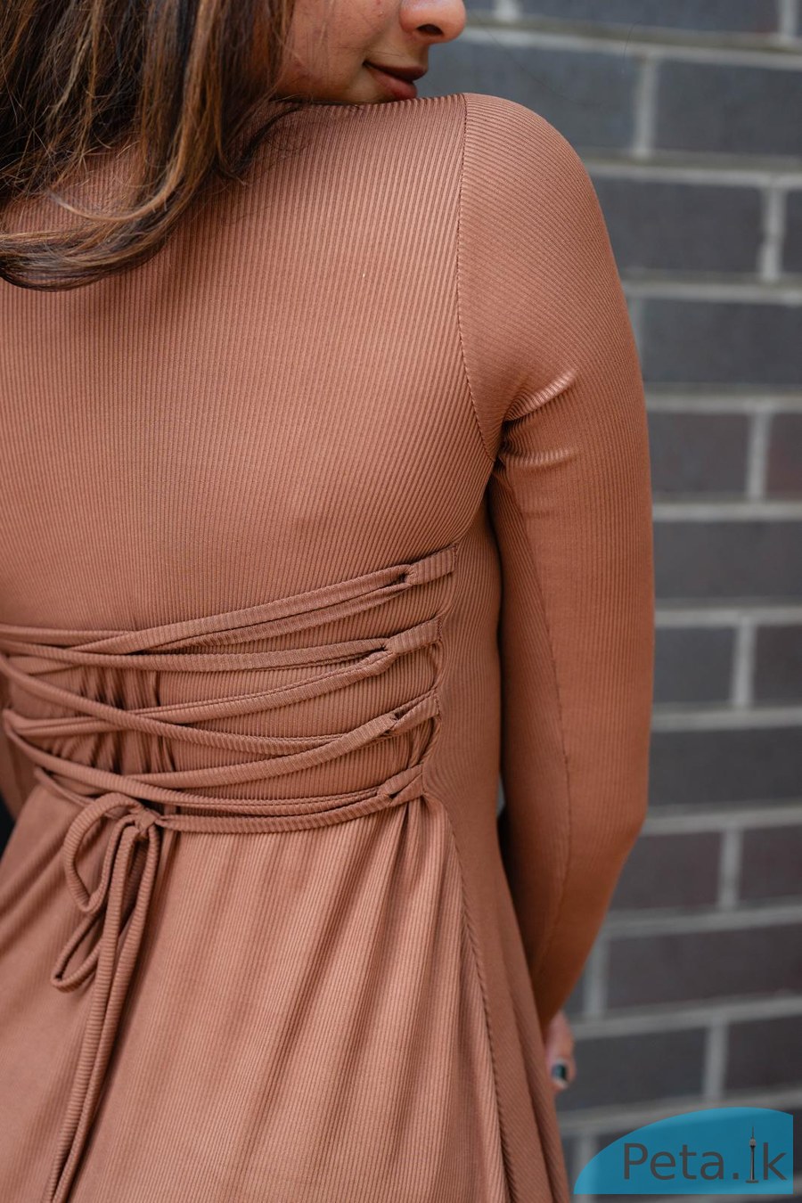 High neck, high style — mini dress, major impact